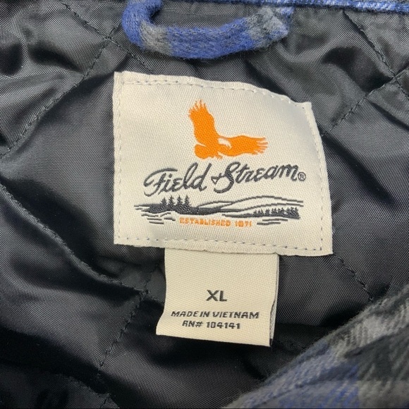 FIELD and Stream Shacket. Size XL. Blue and Gray. - Picture 5 of 5